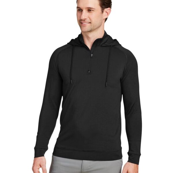 Unisex Vandyke Quarter-Zip Hooded Sweatshirt Thumbnail