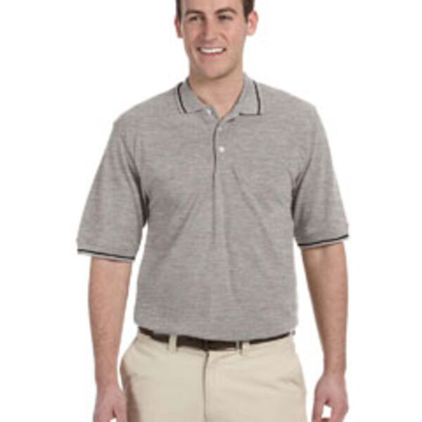 Men's 5.6 oz. Tipped Easy Blend™ Polo Thumbnail