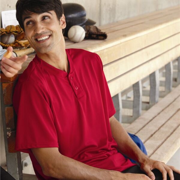 Performance Two-Button Henley Thumbnail