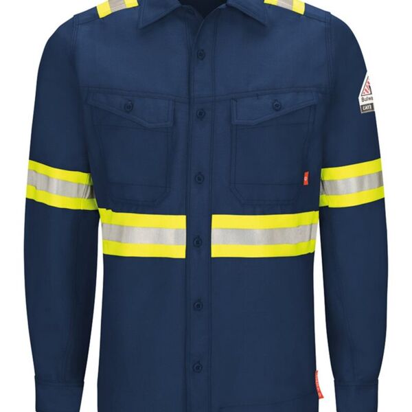 Bulwark Men's Tall iQ Series® Endurance Enhanced-Vis Work Shirt QS40ET Men's Tall iQ Series® Endurance Enhanced-Vis Work Shirt Thumbnail