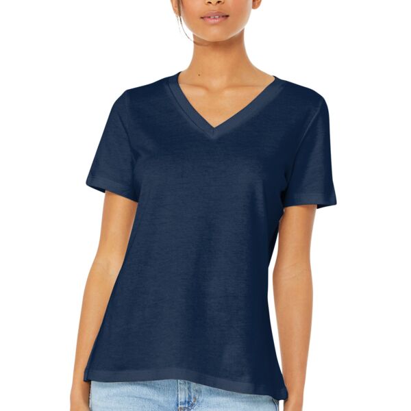 Bella+Canvas Women's Relaxed Jersey Short Sleeve V Neck Tee Thumbnail