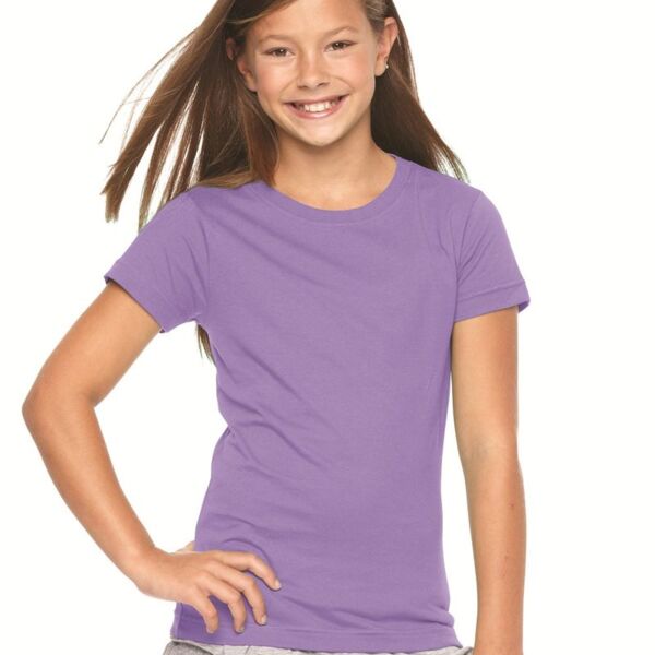 Girls' Fine Jersey Longer Length T-Shirt Thumbnail